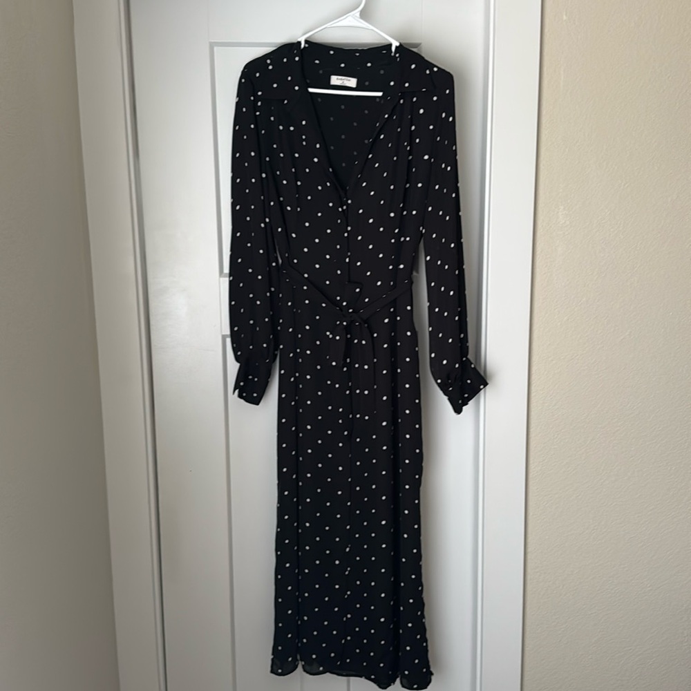 Aritzia Black and White Polka Dot Dress